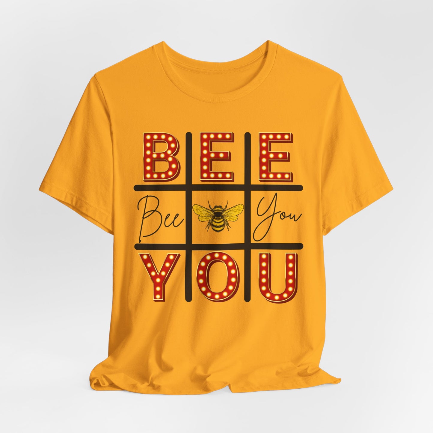 Bee You Marquee Tic-Tac-Toe Tee
