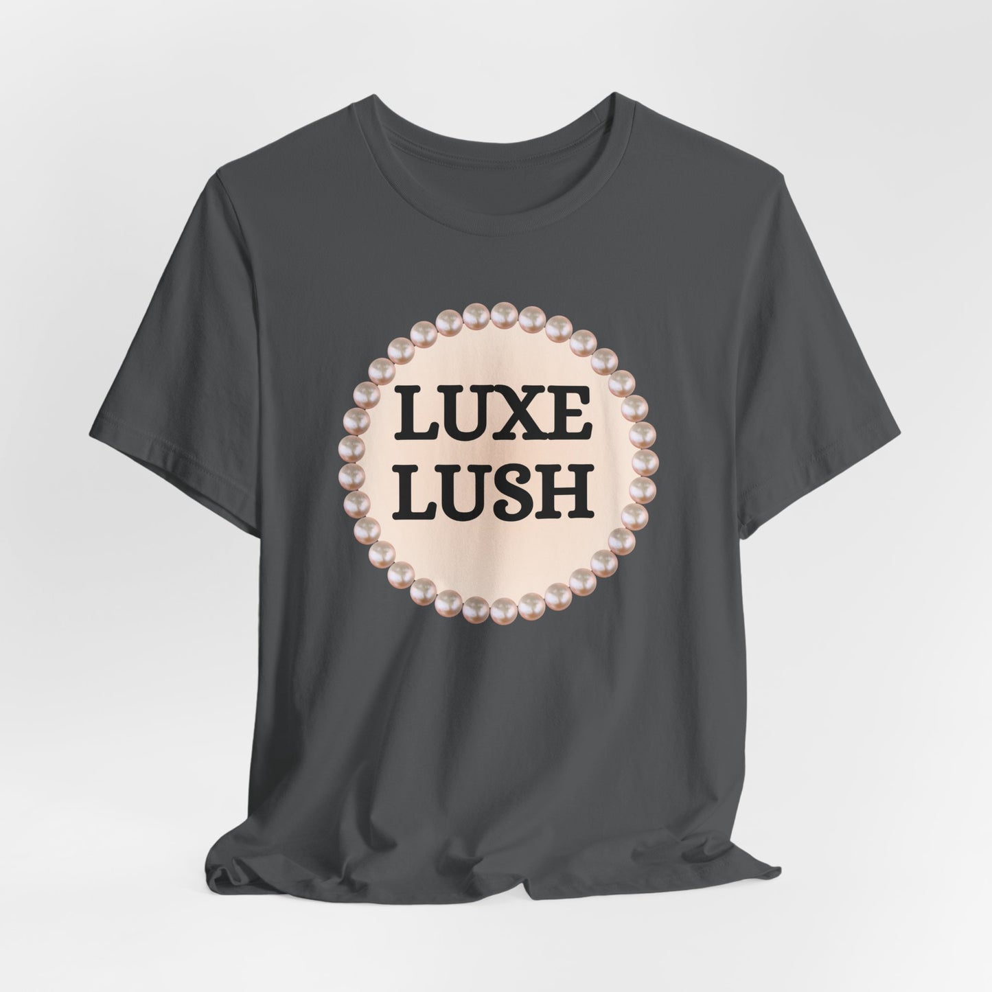 Luxe Lush Pearl-Framed Statement Tee