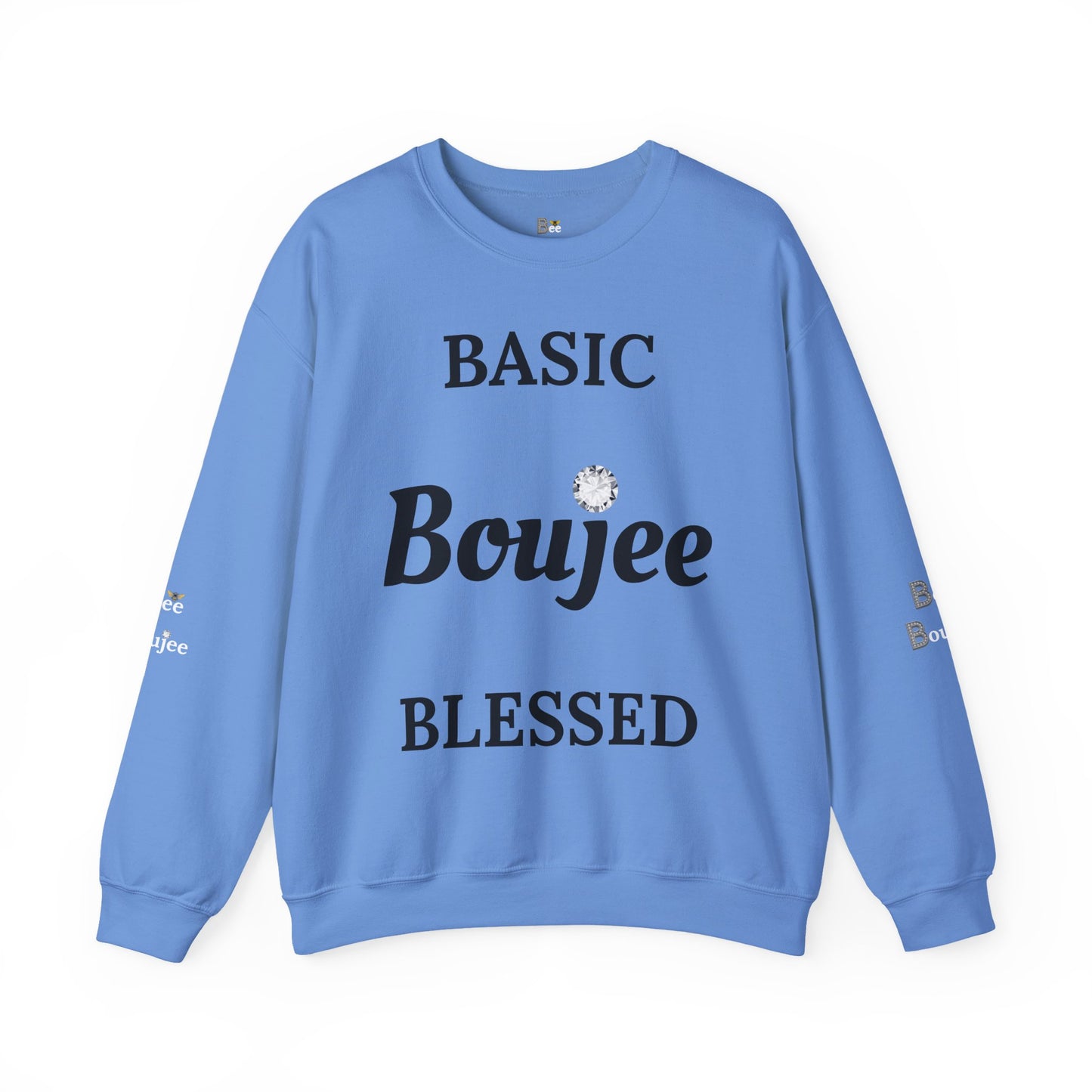 Basic Boujee Blessed - Heavy Blend™ Light Colors Crewneck Sweatshirt
