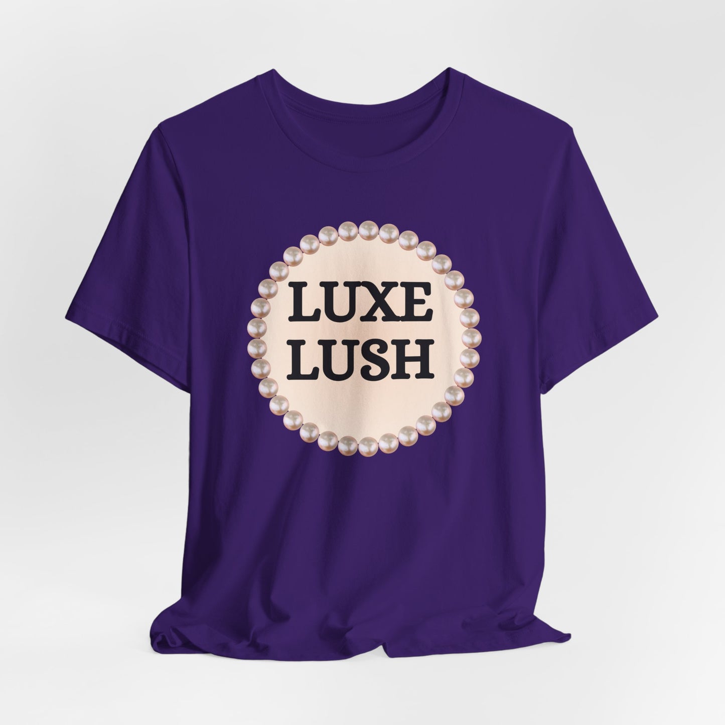 Luxe Lush Pearl-Framed Statement Tee