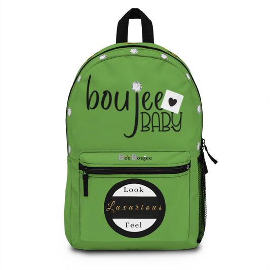 Boujee Baby DIAMONDS - Backpack GREEN