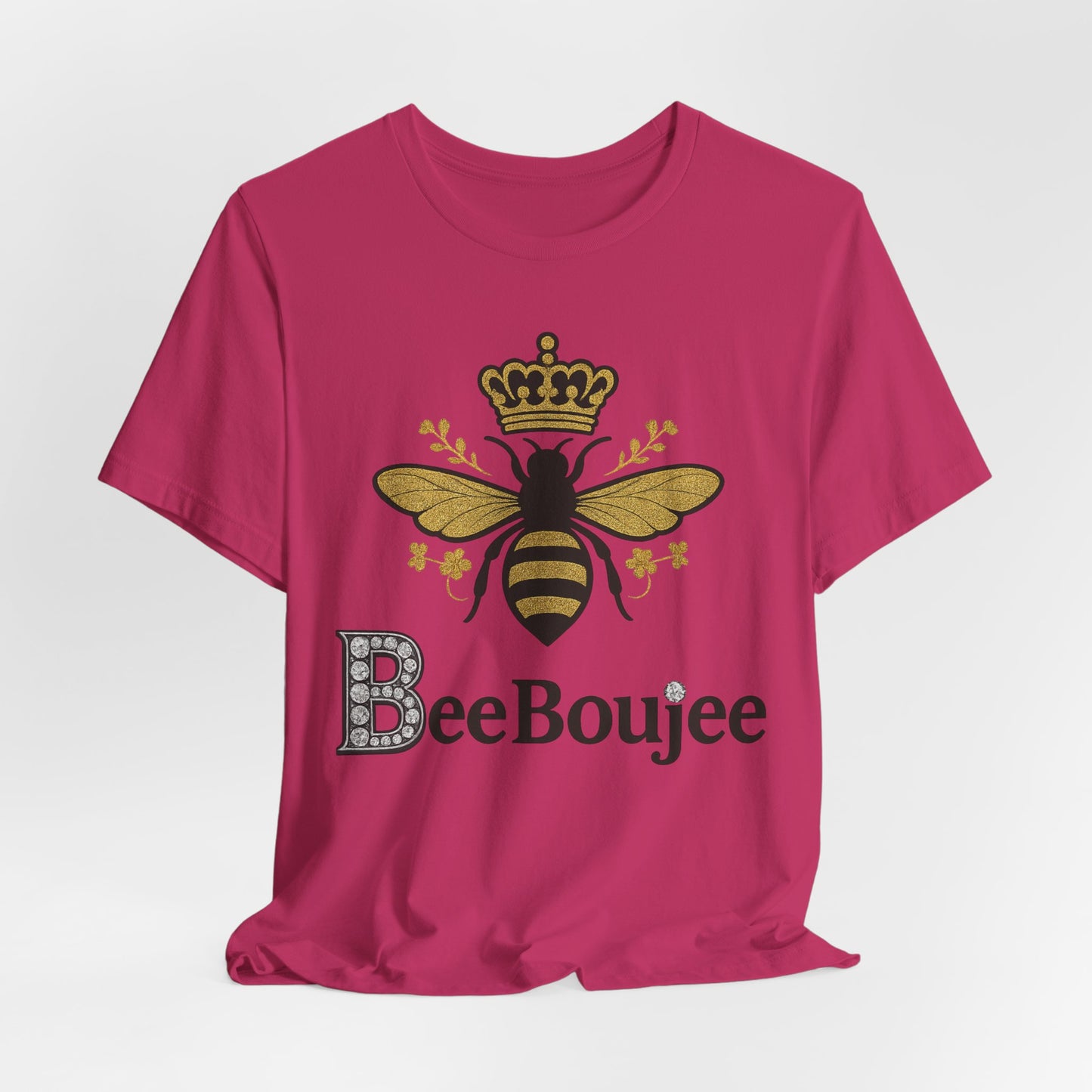 Bee Boujee Jersey Tee - Stylish Signature Bee Boujee T-Shirt for Casual Wear, Gift for Her, Nature Lovers, Birthday Present, Summer Fashion