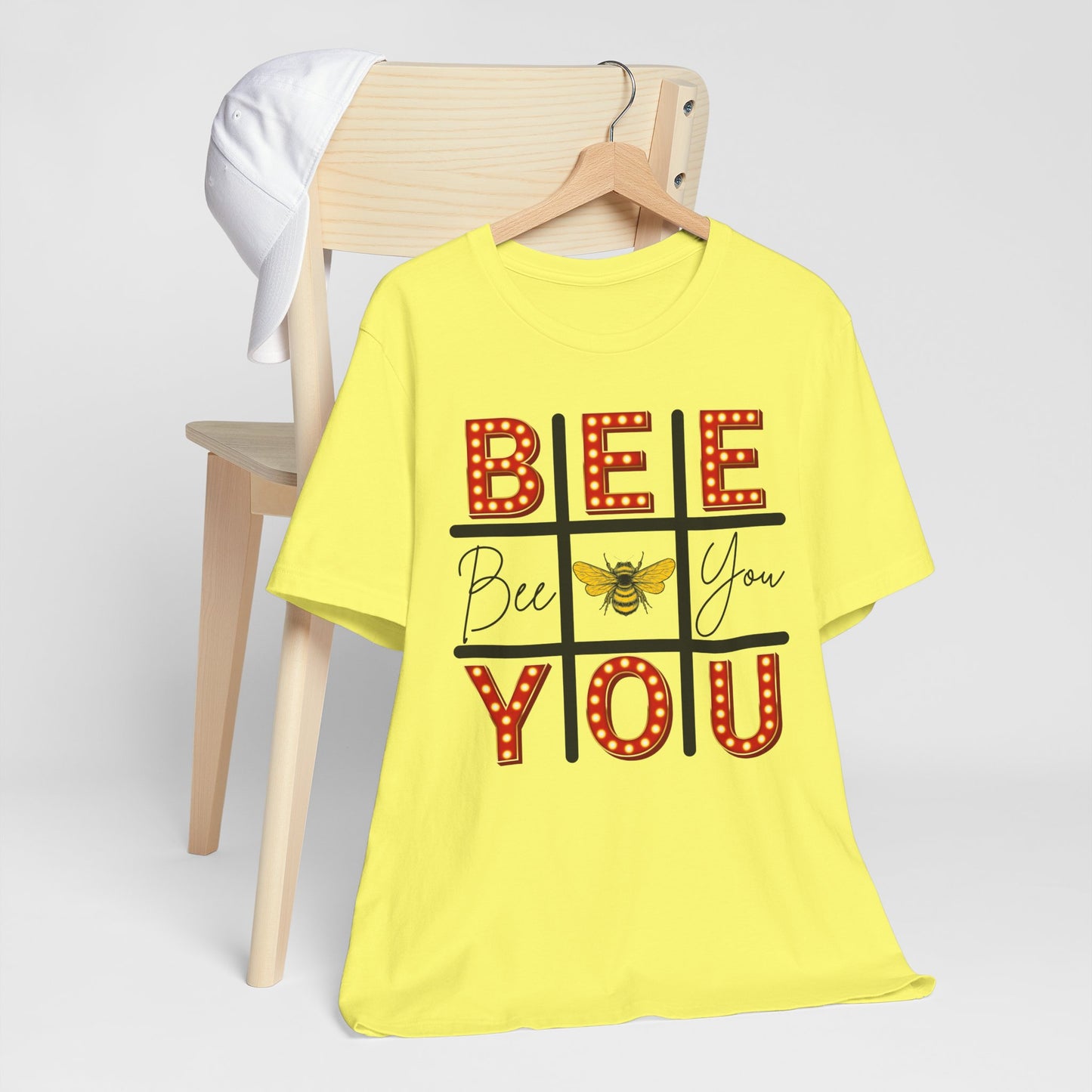 Bee You Marquee Tic-Tac-Toe Tee