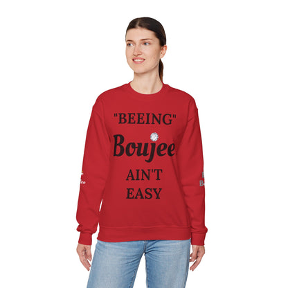 "Beeing" Boujee Ain't Easy- Heavy Blend™ Light Colors Crewneck Sweatshirt