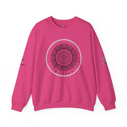 Boujee Black Burst - Heavy Blend™ Light Colors Crewneck Sweatshirt