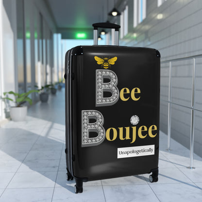Bee Boujee Luggage - BLACK