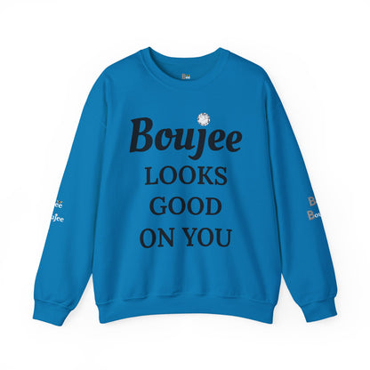 Boujee Looks Good On You - Heavy Blend™ Light Colors Crewneck Sweatshirt