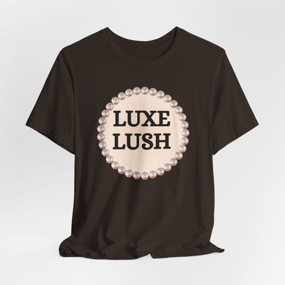 Luxe Lush Pearl-Framed Statement Tee