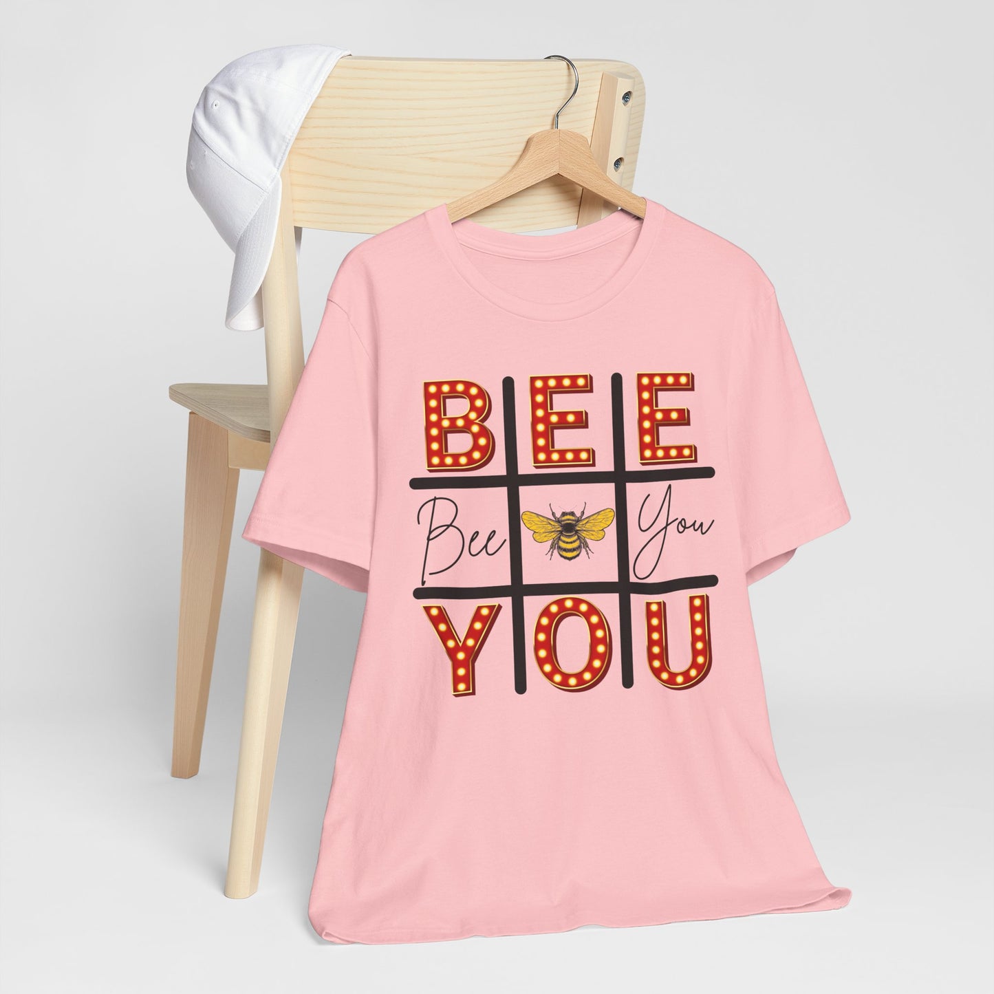 Bee You Marquee Tic-Tac-Toe Tee