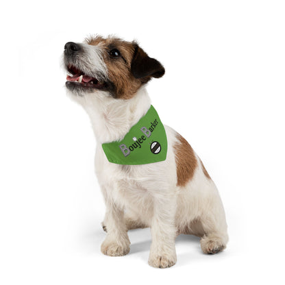 Boujee Barker Bandana GREEN - Pet Collar SMALL