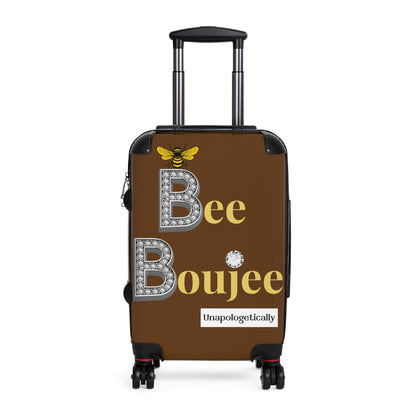 Bee Boujee Luggage - DARK BROWN