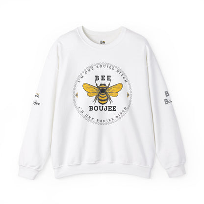 I'm One Boujee Bitch - Heavy Blend™ Light Colors Crewneck Sweatshirt