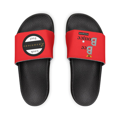 Bee Boujee - RED Women's Removable-Strap Sandals