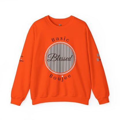 Basic Boujee Blessed - Heavy Blend™ Light Colors Crewneck Sweatshirt