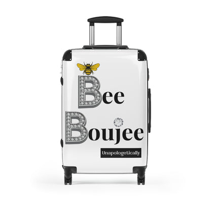 Bee Boujee Luggage - WHITE