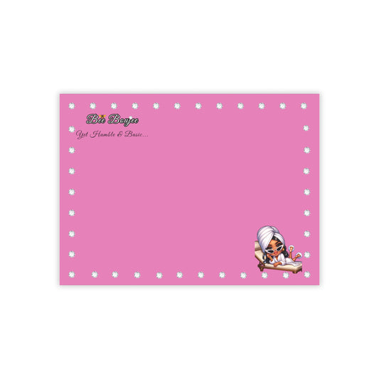 Bee Boujee DIAMONDS Spa 02 - Post-it® Note Pad PINK 8x6