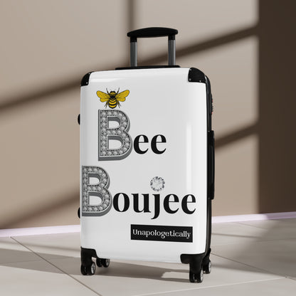 Bee Boujee Luggage - WHITE