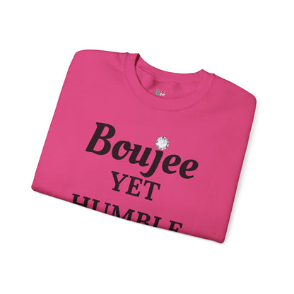 Boujee Yet Humble & Basic - Heavy Blend™ Light Colors Crewneck Sweatshirt