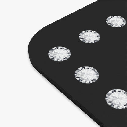 Boujee in Diamonds Mouse Pad BLACK (Rectangle)