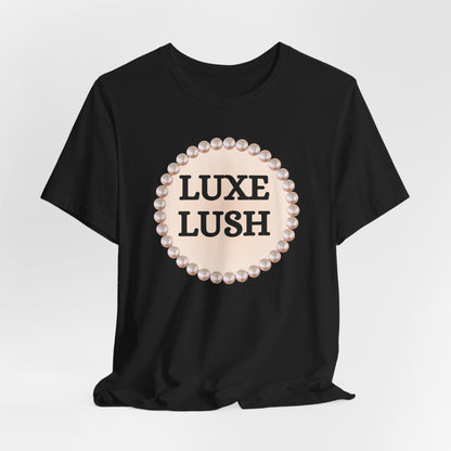 Luxe Lush Pearl-Framed Statement Tee