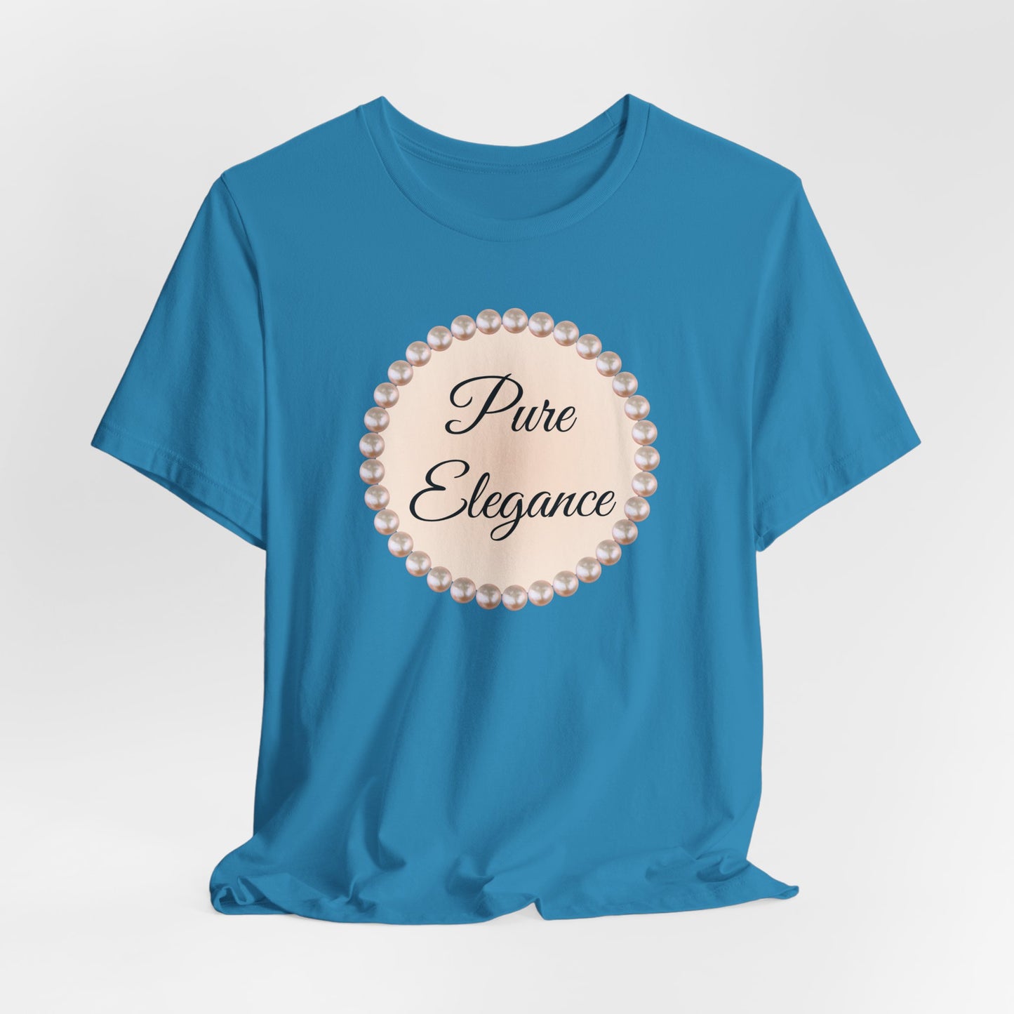 Pure Elegance Pearl-Framed Jersey Tee