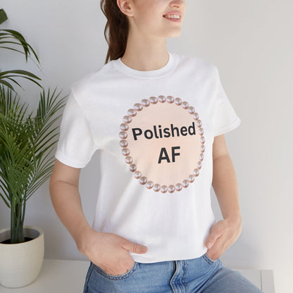 Polished AF Pearl-Framed Statement Tee