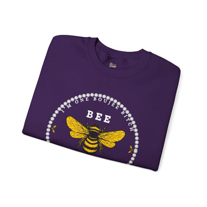 I'm One Boujee Bitch - Heavy Blend™ Dark Colors Crewneck Sweatshirt