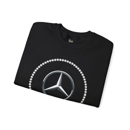 Boujee Benz Emblem - Heavy Blend™ Dark Colors Crewneck Sweatshirt
