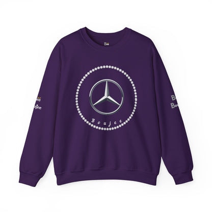 Boujee Benz Emblem - Heavy Blend™ Dark Colors Crewneck Sweatshirt