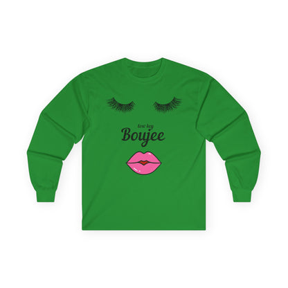 Low Key Boujee Lash & Lips Long-Sleeve Tee