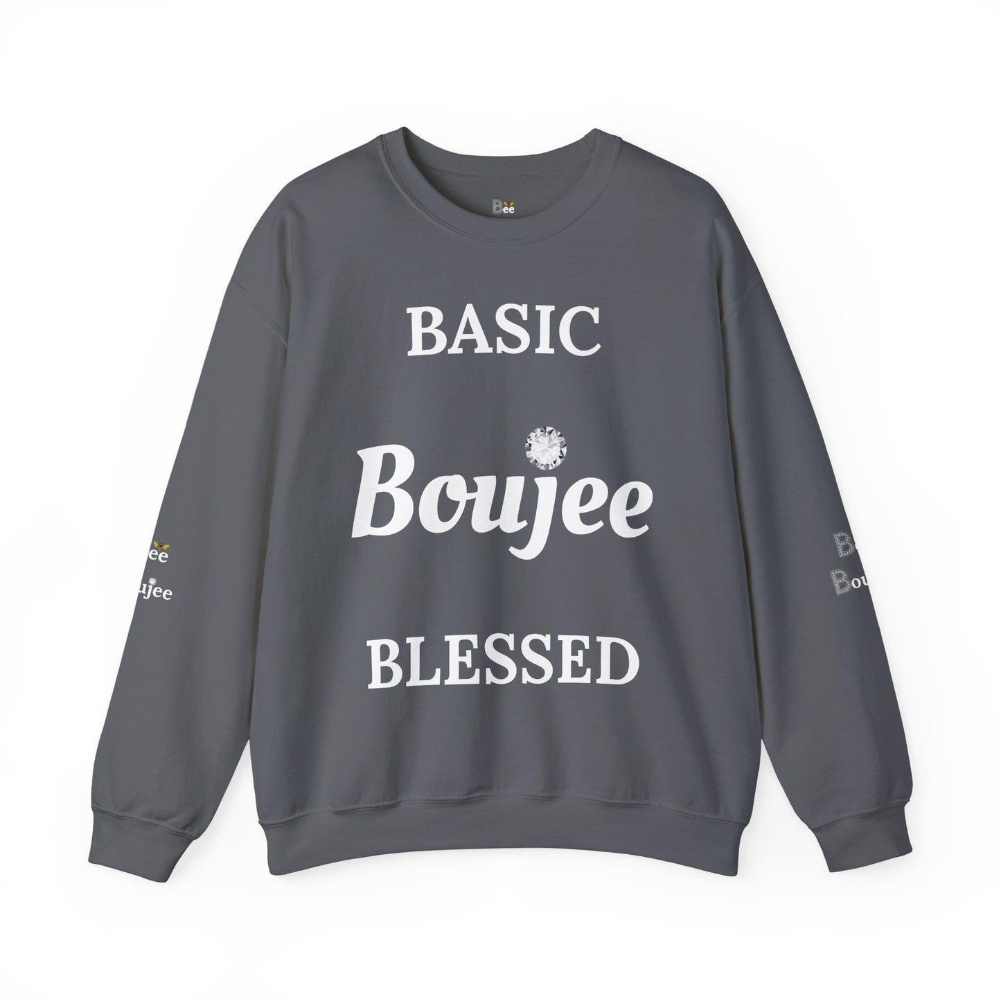 Basic Boujee Blessed - Heavy Blend™ Dark Colors Crewneck Sweatshirt