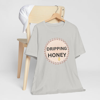Dripping Honey Pearl-Framed Luxe Tee