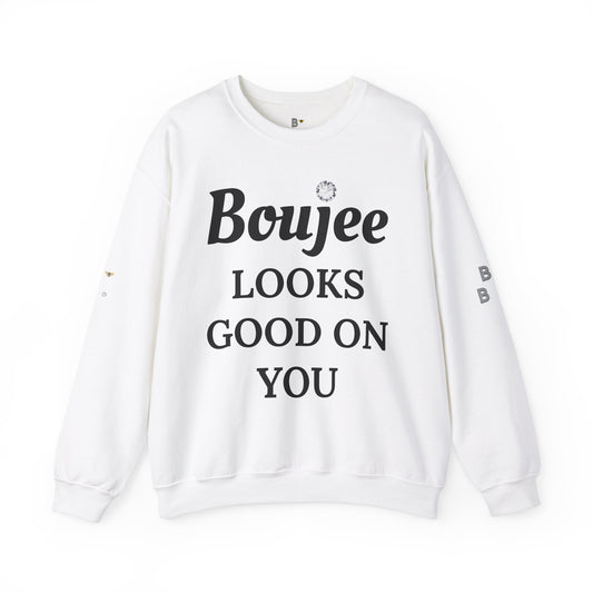 Boujee Looks Good On You - Heavy Blend™ Light Colors Crewneck Sweatshirt