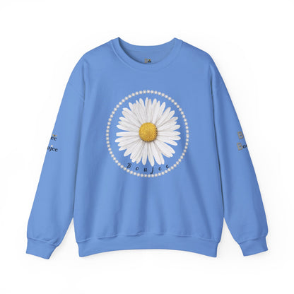 Boujee Daisy - Heavy Blend™ Light Colors Crewneck Sweatshirt