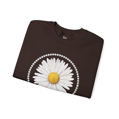Boujee Daisy - Heavy Blend™ Dark Colors Crewneck Sweatshirt
