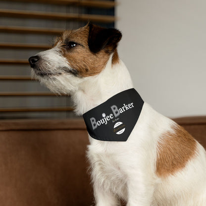 Boujee Barker Bandana BLACK - Pet Bandana SMALL