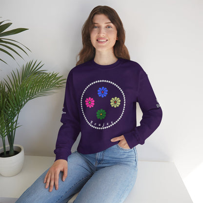 Boujee Mini Flowers - Heavy Blend™ Dark Colors Crewneck Sweatshirt