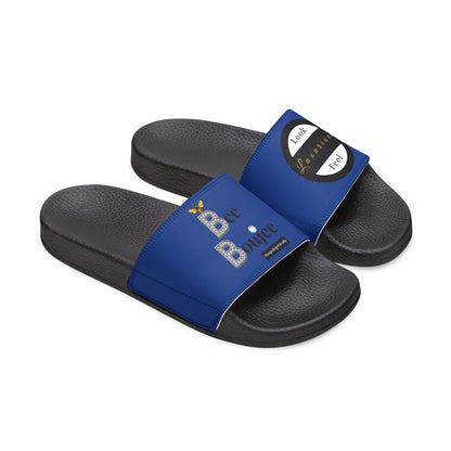 Bee Boujee - BLUE Women's Removable-Strap Sandals