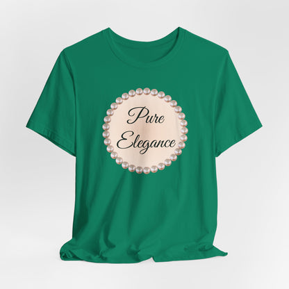 Pure Elegance Pearl-Framed Jersey Tee