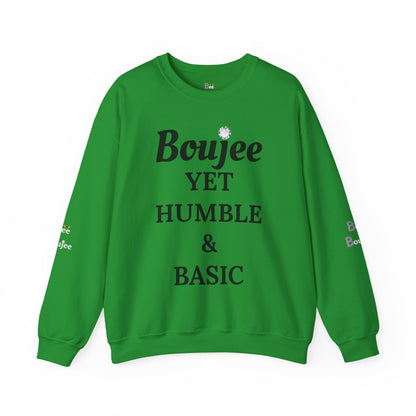Boujee Yet Humble & Basic - Heavy Blend™ Light Colors Crewneck Sweatshirt