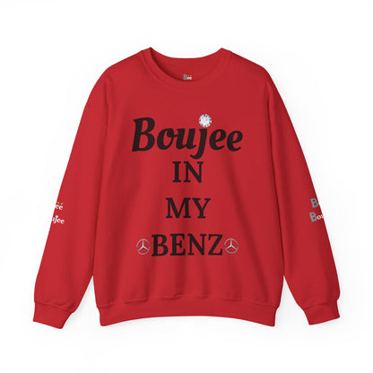 Boujee In My Benz - Heavy Blend™ Light Colors Crewneck Sweatshirt