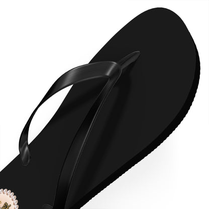 Bee Boujee BLACK Flip Flops - EXTRA LARGE