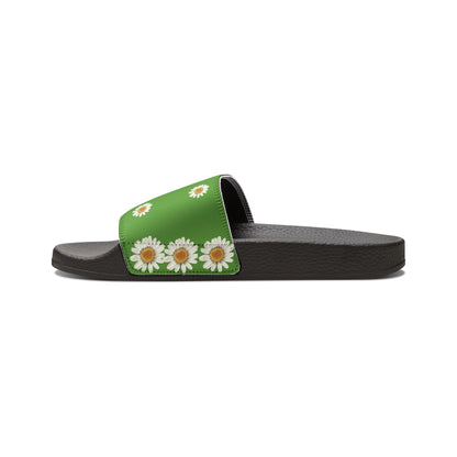 Bee Boujee - GREEN Flowers Women's Removable-Strap Sandals