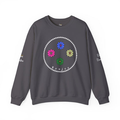 Boujee Mini Flowers - Heavy Blend™ Dark Colors Crewneck Sweatshirt