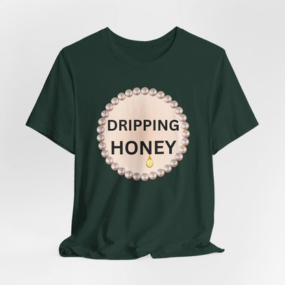 Dripping Honey Pearl-Framed Luxe Tee
