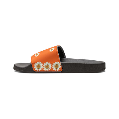 Bee Boujee - ORANGE Flowers Women's Removable-Strap Sandals