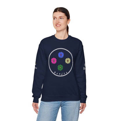 Boujee Mini Flowers - Heavy Blend™ Dark Colors Crewneck Sweatshirt