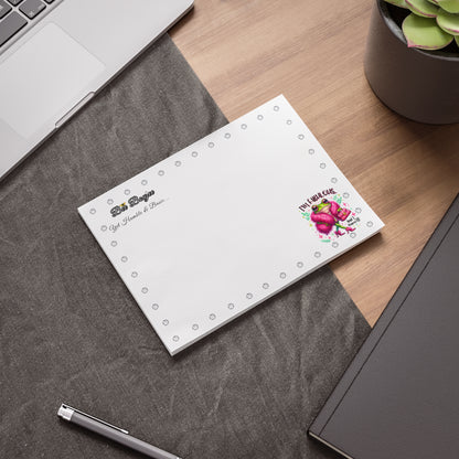 Bee Boujee DIAMONDS Fabulous Froggie - Post-it® Note Pad WHITE 8x6