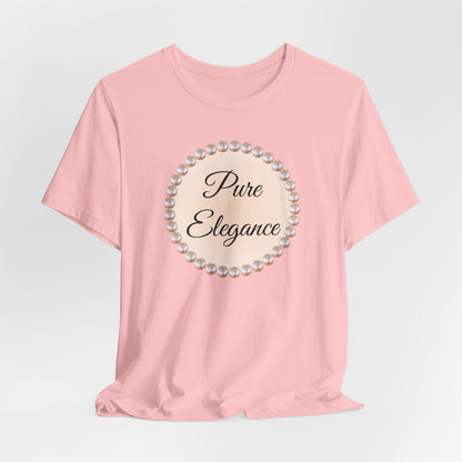 Pure Elegance Pearl-Framed Jersey Tee