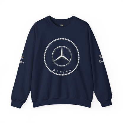 Boujee Benz Emblem - Heavy Blend™ Dark Colors Crewneck Sweatshirt